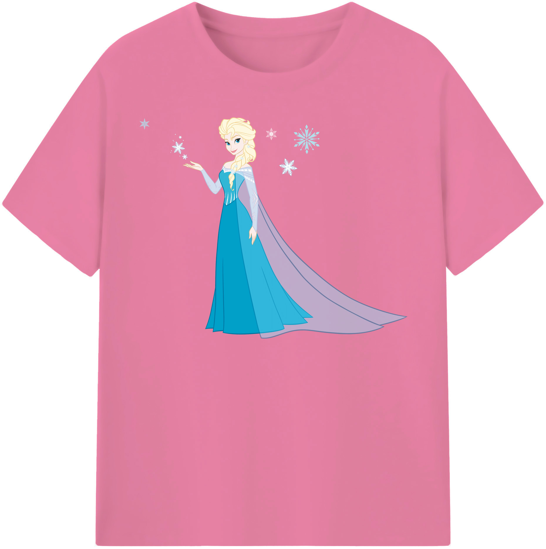 （画像用） アナと雪の女王 アンナ エルサ Frozen Anna Elsa 綿100％半袖Tシャツ（フロントプリント）
